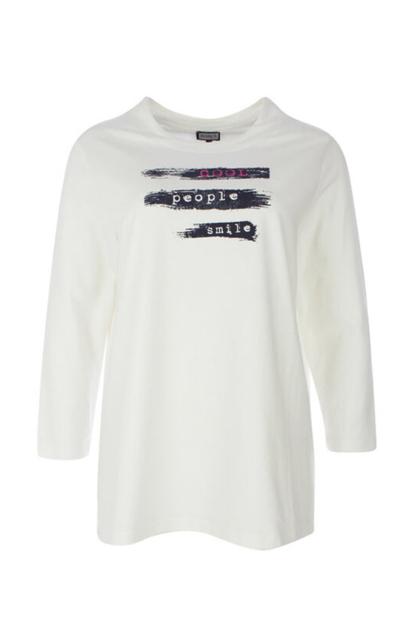 Kenny S - Off White 'Cool People' L/S Tee