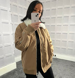 Beige Oversized Jacket