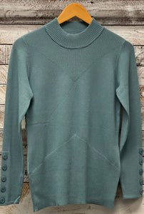 Marble - Sea Foam Turtle Neck Knit (7528-223)