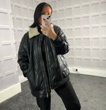 Black Faux Leather Jacket