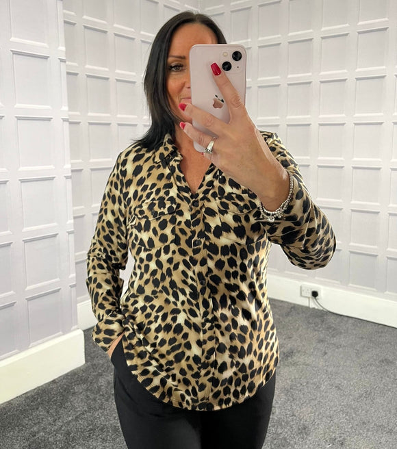 Leopard Print Blouse