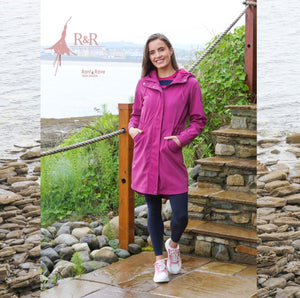 Rant & Rave -'Aoife' Cerise Pink Raincoat