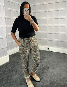 Leopard Print Magic Trouser