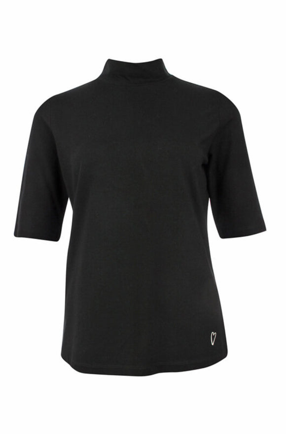 Kenny S -Black Crew Neck Top