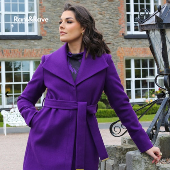 Rant & Rave -'Bernie' Purple Coat