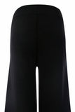 Kenny S - Black Stripe Wide Leg Knit Trouser