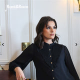 Rant & Rave -'Louella’ Black Blouse