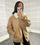 Beige Oversized Jacket