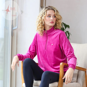 Rant & Rave -'Amina' Magenta 1/2 Zip