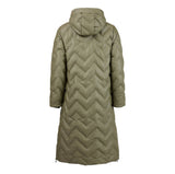 Normann  - Olive Green Technical Down Long Coat