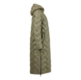 Normann  - Olive Green Technical Down Long Coat