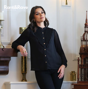 Rant & Rave -'Louella’ Black Blouse