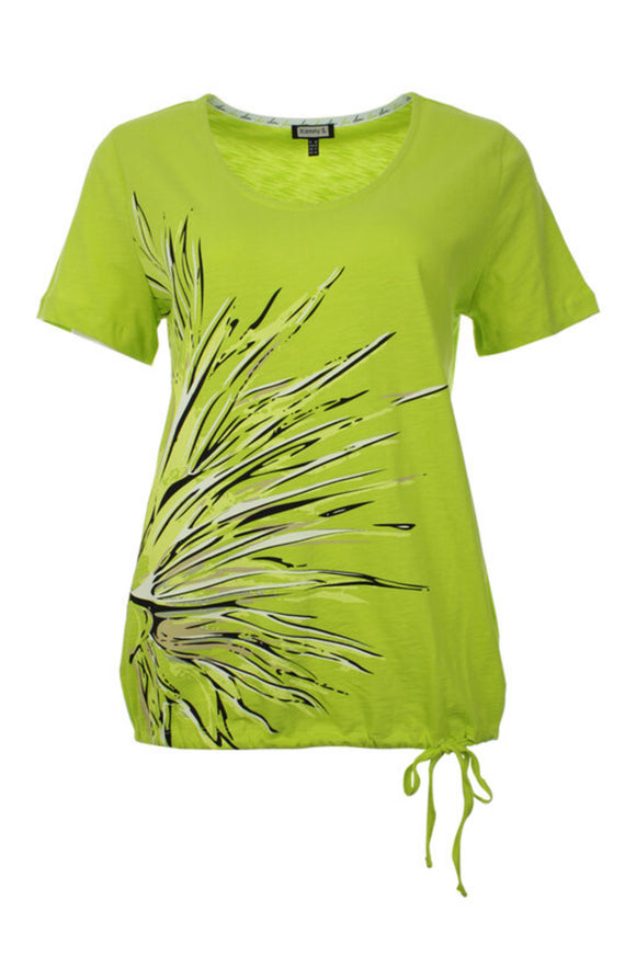 Kenny S - Lime Green Drawstring Top