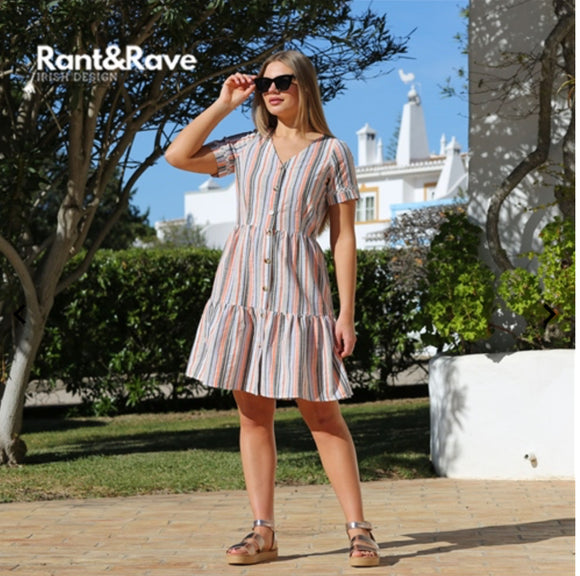Rant & Rave -'Annie' Orange Dress