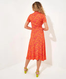 Joe Browns - Orange Loretta Print Jersey Dress